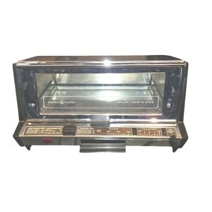 General Electric Deluxe Toast-R-Oven VTG Chrome Countertop Toaster TESTED/WORKS